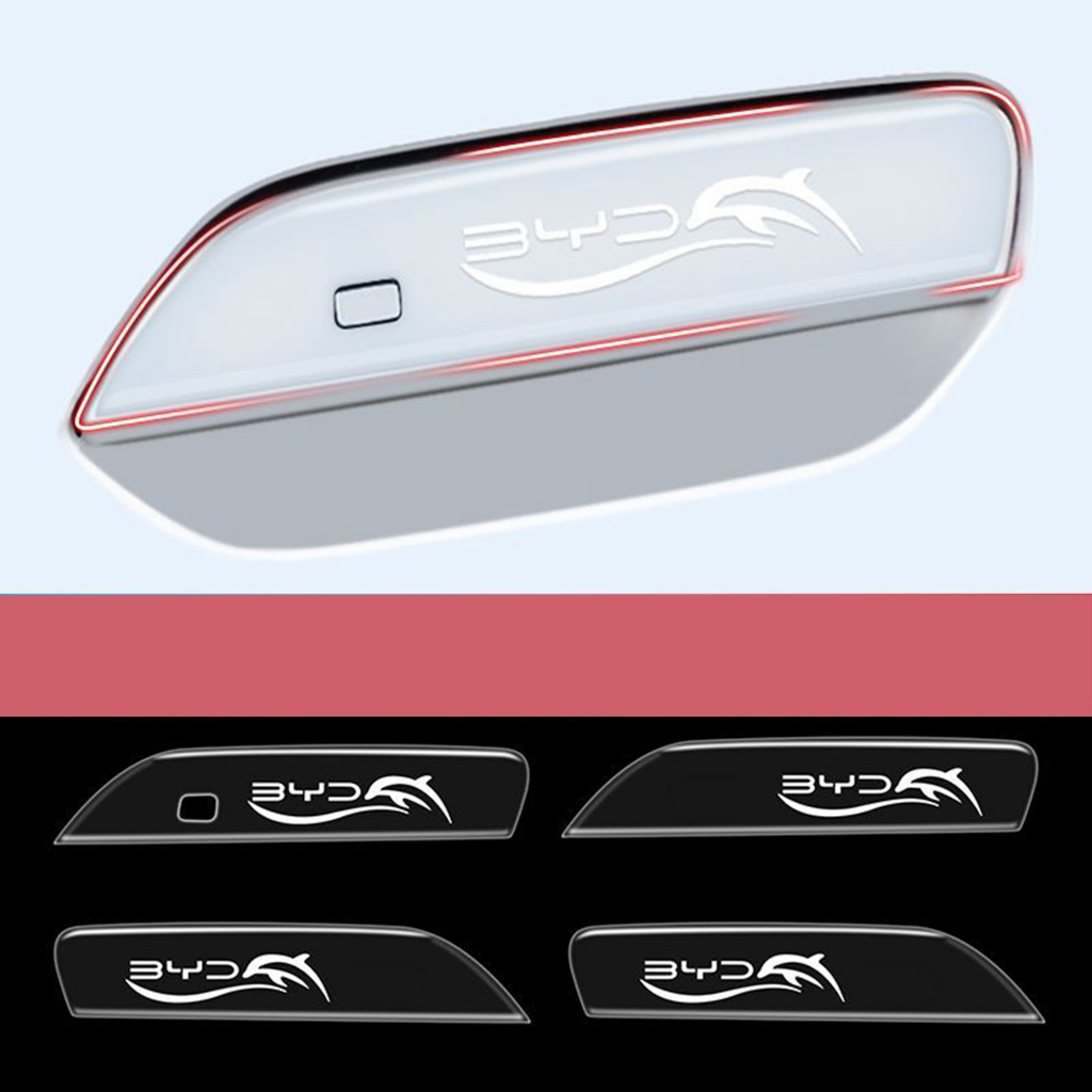 [szgrqkj1]byd dolphin ฟิล์มกันรอยมือจับประตู มือจับประตูรถยนต์ กันน้ํา กันรอยขีดข่วน ติดตั้งง่าย สําหรับ4 ชิ้น