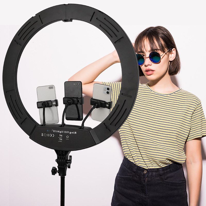 ไฟถ่าย tiktok ไฟวงแหวน ชุดไฟไลฟ์สดไฟ ไฟ รีโมทคอนโทรล ไฟวงแหวน LED ไฟสด ไฟถ่ายรูป ไฟไลฟ์สดมีขาตั้ง