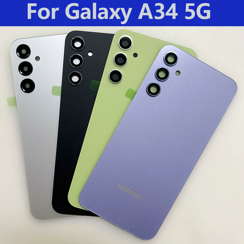 เคสแบตเตอรี่ด้านหลัง พร้อมเลนส์กล้อง แบบเปลี่ยน สําหรับ Samsung Galaxy A34 5G Galaxy A34 A346 SM-A34