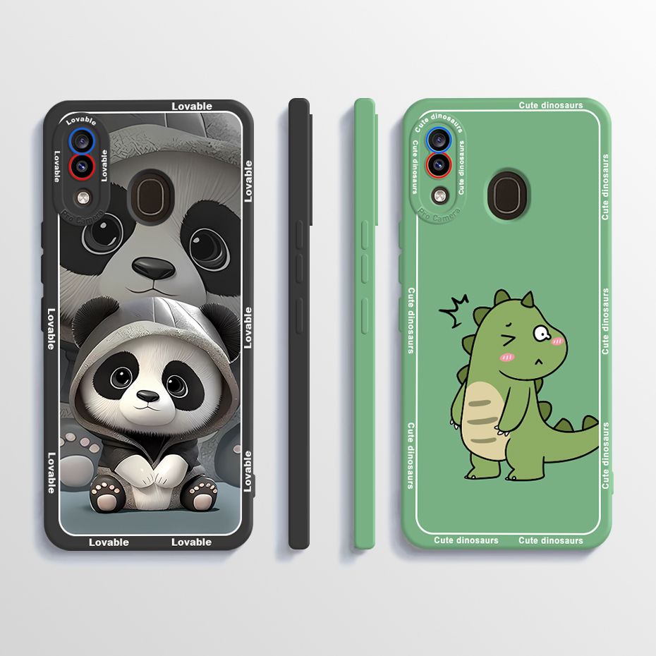 เคส Samsung Galaxy A20 A30 SM-A205F A305F เคสโทรศัพท์ ดีไซน์แพนด้า ใหม่ เคสนิ่ม ซิลิโคนเหลว กันกระแทก เคสกันชน
