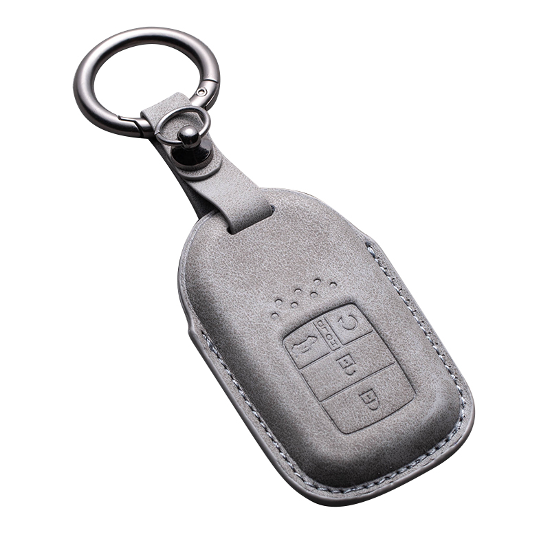 เคสป้องกันกุญแจรถยนต์ เครื่องหนัง สําหรับ Honda City 2024 City rs ehev 2023 Civic FC BRV CRV Accord Jazz Keyless ของแต่งรถยนต์ พวงกุญแจ ฮอนด้า เคสป้องกันกุญแจรถยนต์ - รูปที่ 7
