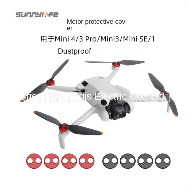 Sunnylife ฝาครอบมอเตอร์อลูมิเนียมกันฝุ่น 4ชิ้น/ชุดสําหรับ Dji Mini 4 pro/3 Pro/Dji Mavic Mini/Mini Se Drone