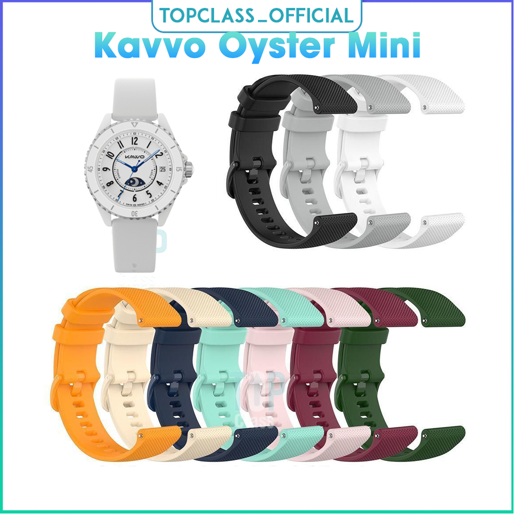 สายนาฬิกาซิลิโคนสำหรับนาฬิกาอัจฉริยะ Kavvo Oyster Mini สวยงามและทันสมัย Smart Watch