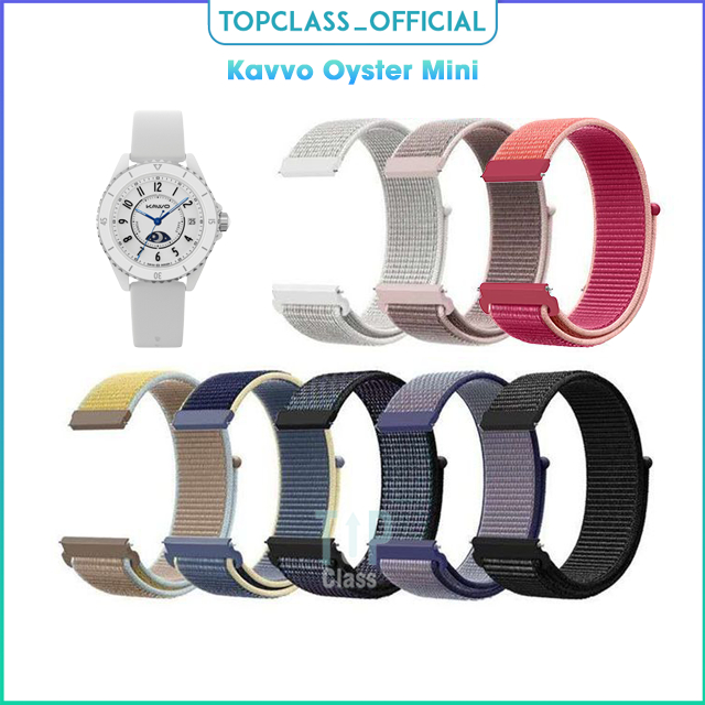 สายนากาลอนที่ใช้แทนสำหรับนาฬิกาอัจฉริยะ Kavvo Oyster Mini ระบายอากาศดีเพื่อสวมใส่ทุกวัน smart watch