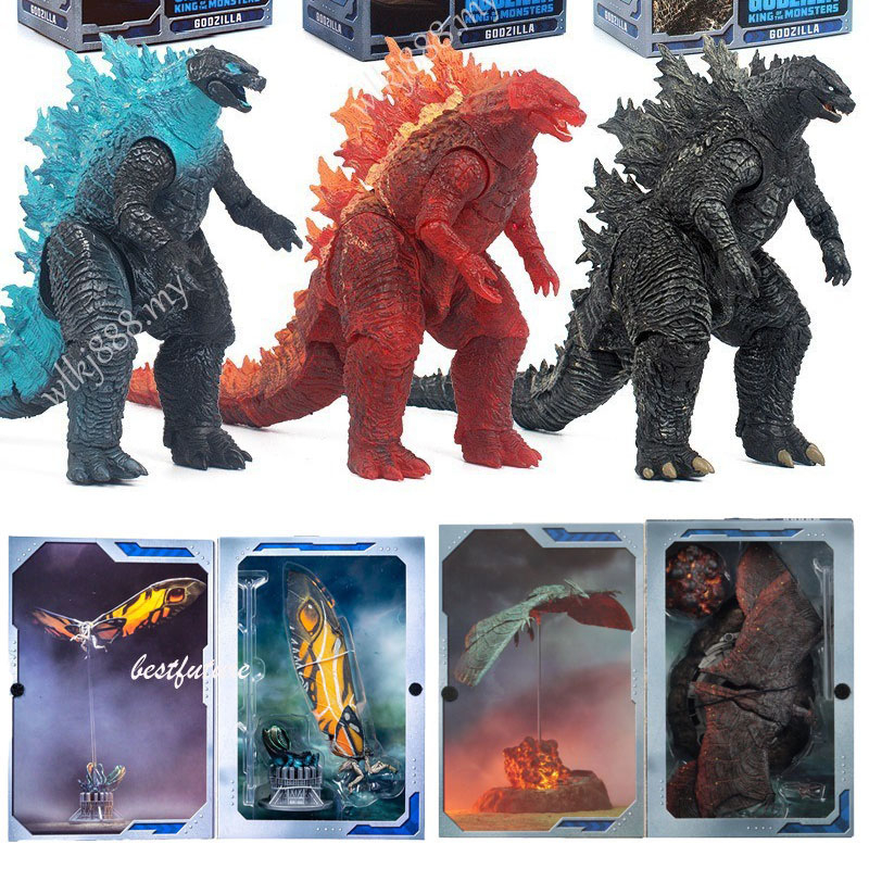 ฟิกเกอร์ Godzilla King Kaiju Mothra Rodan Burning Godzilla ของเล่นสําหรับเด็ก