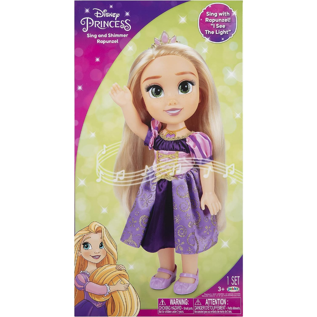 Disney Princess Sing and Shimmer Toddler Doll - Rapunzel ตุ๊กตาเจ้าหญิงดิสนีย์ ร้องเพลง และชิมเมอร์ สําหรับเด็กวัยหัดเดิน - Rapunzel