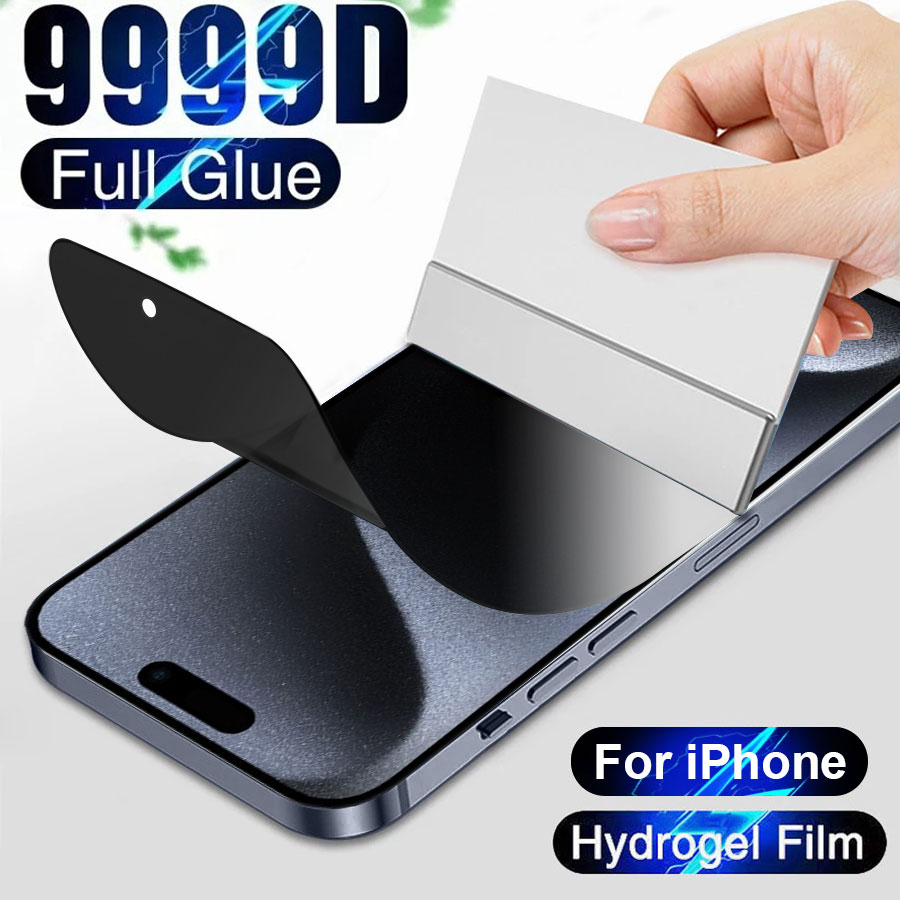 ฟิล์มไฮโดรเจลติดมือถือ กันรอย สำหรับ ความเป็นส่วนตัว สําหรับ iPhone 11 12 13 14 15 16 Pro Max X XS XR 6 6S 7 8 Plus