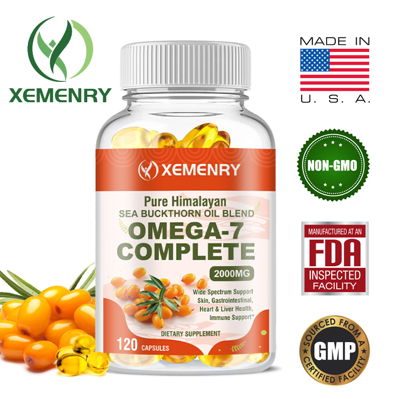 Pure Himalayan Sea Buckthorn Oil Blend OMEGA-7 Complete - สุขภาพผิว ภูมิคุ้มกัน และระบบย่อยอาหาร