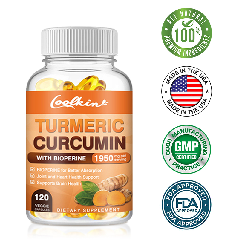 Coolkin Curcumin แคปซูล พร้อมพริกไทยดํา บรรเทาข้อต่อ
