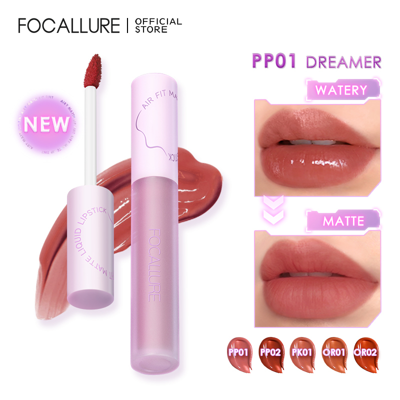 Focallure #Switchmode Airy ลิปสติก ลิปกลอส เนื้อแมตต์ กันน้ํา ติดทนนาน
