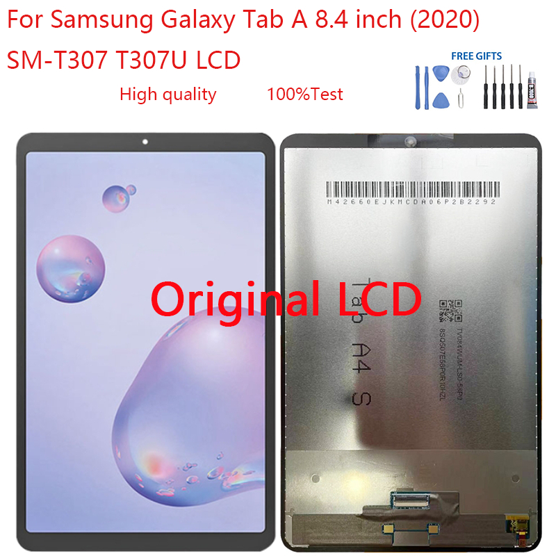 อะไหล่หน้าจอสัมผัสดิจิทัล LCD แบบเปลี่ยน สําหรับ Samsung Galaxy Tab A 8.4 นิ้ว (2020) SM-T307 T307U