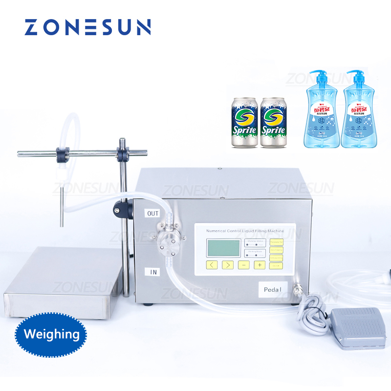 ZONESUN ZS-MP251W ปั๊มแม่เหล็ก Strong Acid Liquid เหล้าน้ํามันบริโภคบรรจุและเครื่องชั่งน้ําหนักขวดน้