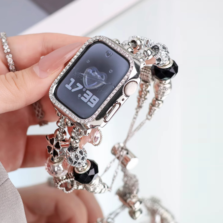 Luxury Jewelry DIY Gem Agate Style Manual Band Compatible For Watch Strap Series 10 9 8 7 6 5 4 3 2 