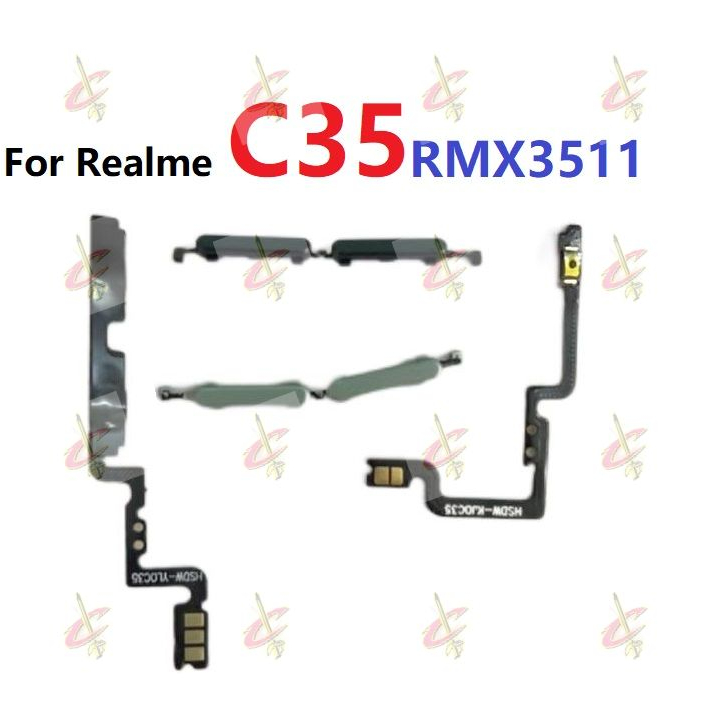 แพรปุ่มสวิตปิดเปิด ปุ่มเปิดปิด ปุ่มเปิดเสียง ปุ่มสวิตช์นอก สําหรับ Realme C35
