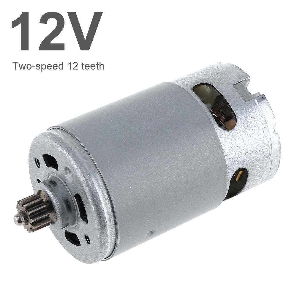 มอเตอร์ไมโคร RS550 DC 12V 19500RPM พร้อมมอเตอร์ไมโคร 12 ซี่ สําหรับสว่านไฟฟ้า ไขควงไฟฟ้า