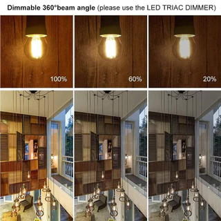 หลอดไฟ Edison LED E12 E14 E27 1W 2W 3W 4W 6W 8W C7 C35 T20 T16 A19 G40 G80 T28 ST64 หรี่แสงได้ สีขาวอบอุ่น สไตล์เรโทร สําหรับตกแต่งบ้าน
