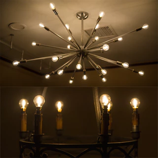 หลอดไฟ Edison LED E12 E14 E27 1W 2W 3W 4W 6W 8W C7 C35 T20 T16 A19 G40 G80 T28 ST64 หรี่แสงได้ สีขาวอบอุ่น สไตล์เรโทร สําหรับตกแต่งบ้าน