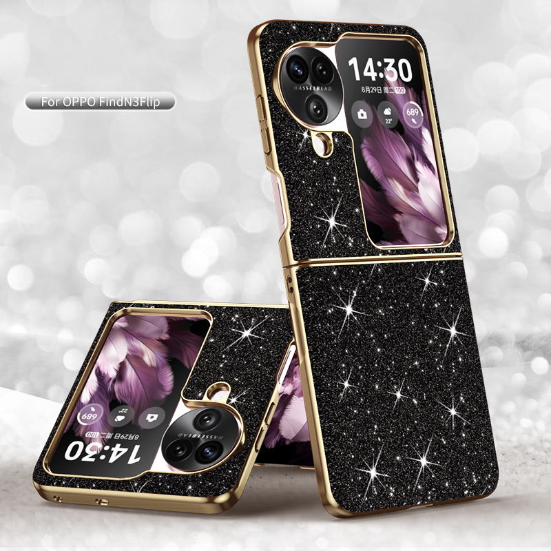 ค้นหา N3 Flip Casing Case สําหรับ OPPO Find N3 Flip Find N2 Flip Electroplated Star Diamond Glitter 
