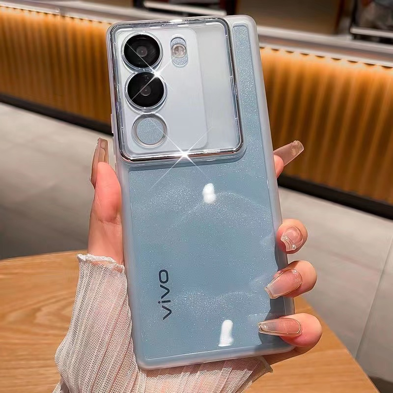 เคสโทรศัพท์มือถือแบบใส กันรอยกล้อง สําหรับ vivo v29 5G v27e v27 5G v23e v23 5G v23 pro v25 pro Y36 y27 4G Y78 y76 5G y11 y17 y12i y15 y12 y16 y02s y20i y20 y12s y12a