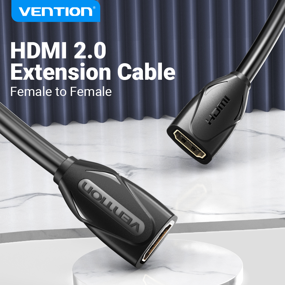 Vention HDMI Extension Cable Female to Female HDMI 2.0 Support 4K 3D HDMI Extender Adapter for HDTV 