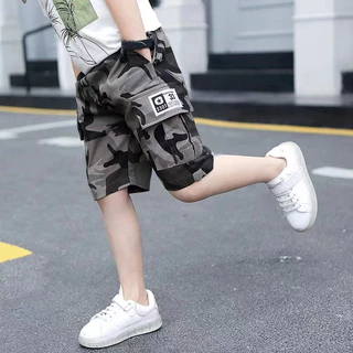 【จัดส่งจากประเทศไทย】🌼พร้อมส่ง🌼กางเกงยีนส์ขาสั้นสำหรับเด็ก 110-160 กางเกงขาสั้นเด็กผู้ชาย 4 5 7 8 9 10 12ขวบ