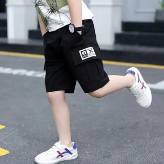 【จัดส่งจากประเทศไทย】🌼พร้อมส่ง🌼กางเกงยีนส์ขาสั้นสำหรับเด็ก 110-160 กางเกงขาสั้นเด็กผู้ชาย 4 5 7 8 9 10 12ขวบ
