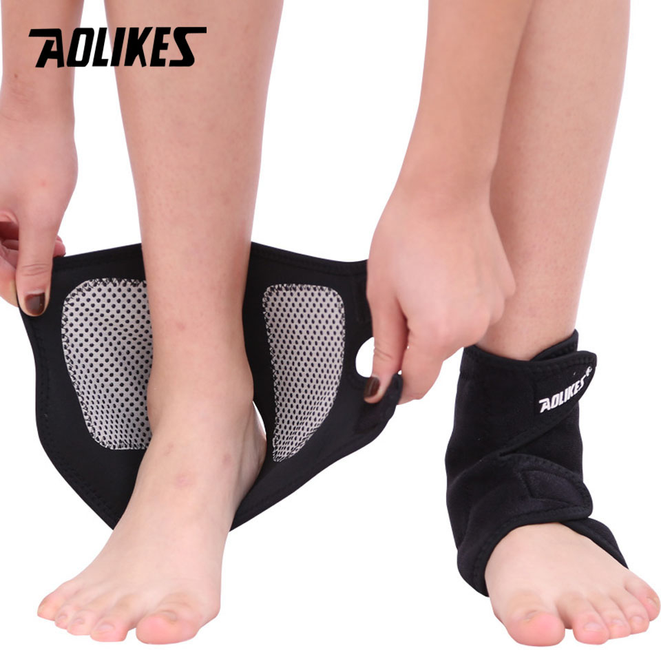 Aolikes สนับข้อเท้า ระบายอากาศ 1 คู่ สําหรับวิ่ง บาสเก็ตบอล วอลเลย์บอล กีฬา