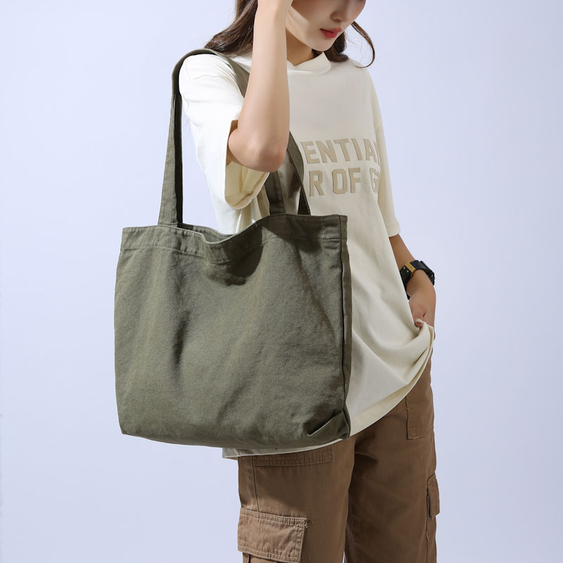 Tote Bag Prettyzys 2023 Korean Large capacity Shopping Canvas Bag  For Women