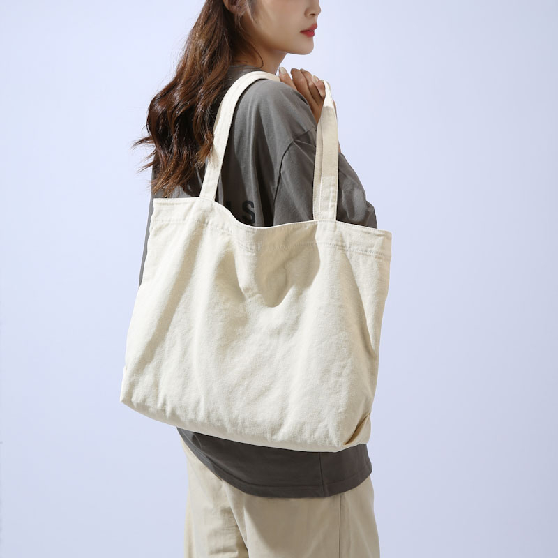 Tote Bag Prettyzys 2023 Korean Large capacity Shopping Canvas Bag  For Women