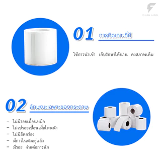 กระดาษร้อน A6/A7 กระดาษปริ้น กระดาษ สติ๊กเกอร์ สติกเกอร์ความร้อน ความร้อนสติ๊กเกอร์ ปริ้น ความ ปริ้นสติ๊กเกอร์ บาร์โค้ด ใบปะหน้า Thermal paper Label Sticker จัดส่งด่วนทุกวัน