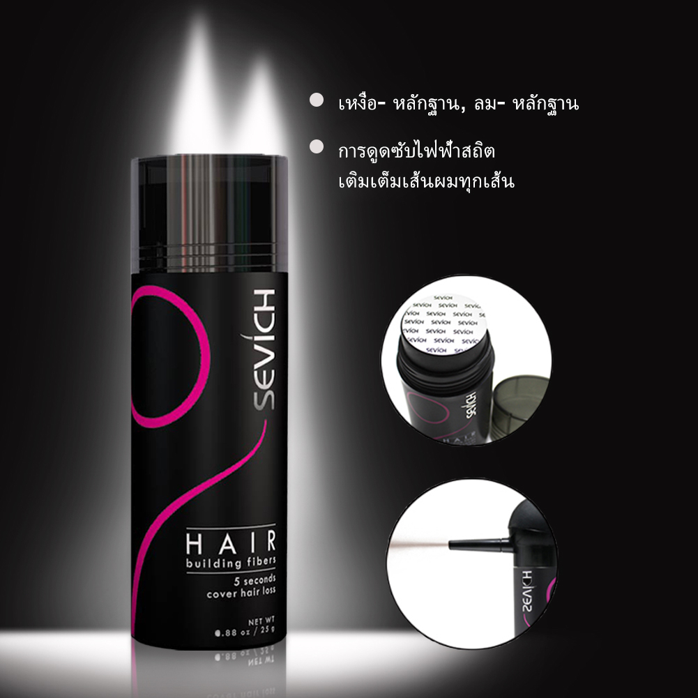 SEVICH ผงไฟเบอร์สร้างผมร่วง 25 กรัม - รูปที่ 4