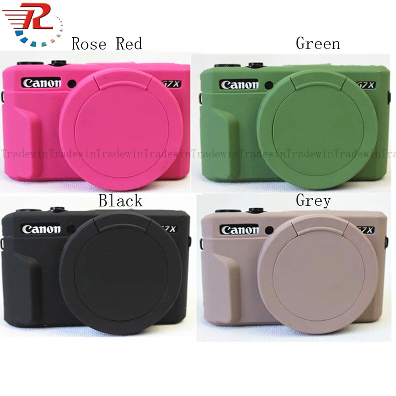 Canon G7X2 G7Xii G7X Mark ii ยางซิลิโคนอ่อนกล้องป้องกันกรณีสําหรับ Canon G7X2 G7Xii G7X Mark ii