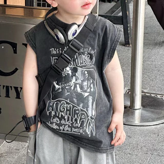 【จัดส่งจากประเทศไทย】🌼พร้อมส่ง🌼 เสื้อท็อป และกางเกงขาสั้น ลายจุด สไตล์ฮาวาย แฟชั่นฤดูร้อน สําหรับเด็กผู้ชาย สองชิ้น