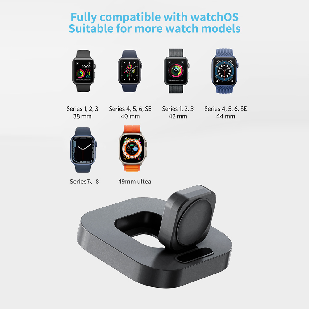 【พร้อมส่ง】แท่นชาร์จ 2 ช่อง ไร้สาย สําหรับ Apple Watch 1-8 Generation [superecho.th]