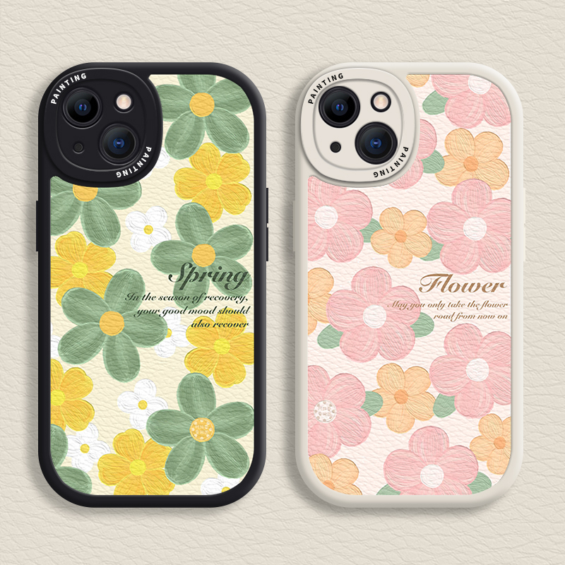 เคสโทรศัพท์มือถือแบบนิ่ม ลายดอกไม้ สําหรับ iPhone 14 13 12 11 Promax 6 7 8 Plus X XR Xs Max