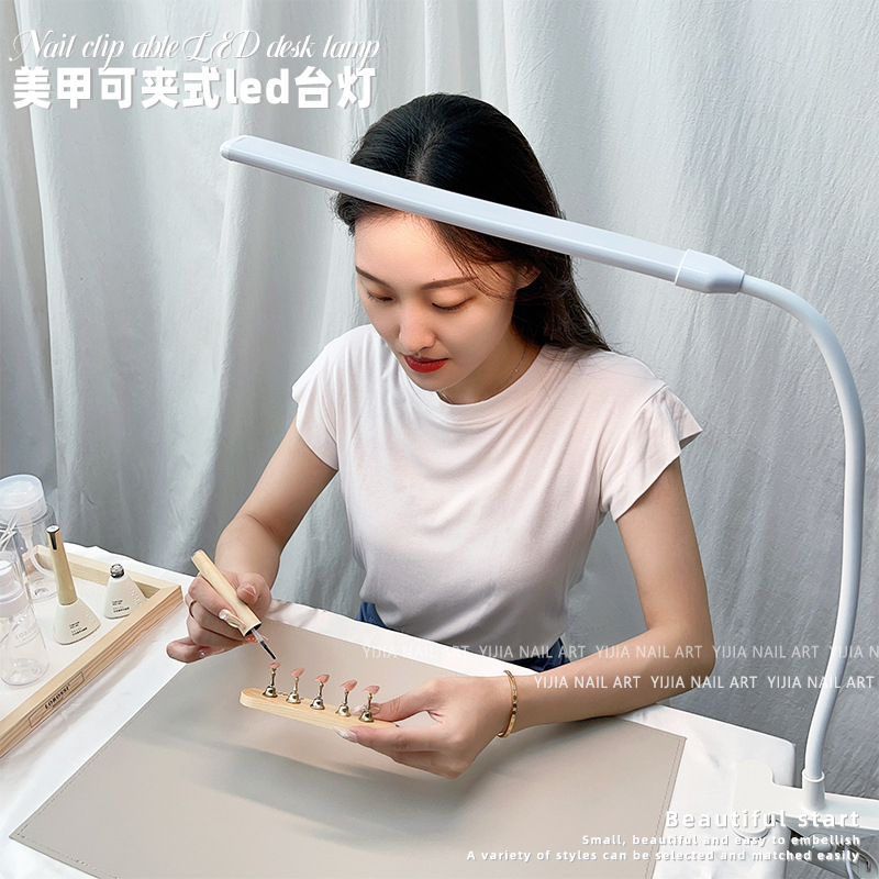 โคมไฟตั้งโต๊ะ Led แบบคลิปหนีบ งอได้ แบบมืออาชีพ สําหรับร้านเสริมสวย