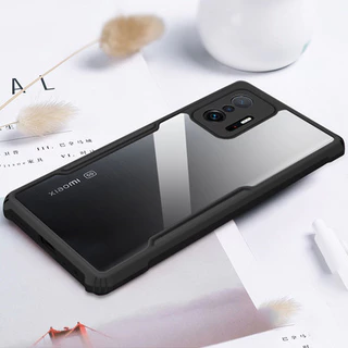 Heavy Duty อะคริลิคโปร่งใสกันกระแทกสําหรับ Xiaomi 11T 12T 13T 10T 9T Pro Lite กรณี TPU กรอบนุ่มป้องกันฝาครอบ