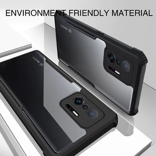 Heavy Duty อะคริลิคโปร่งใสกันกระแทกสําหรับ Xiaomi 11T 12T 13T 10T 9T Pro Lite กรณี TPU กรอบนุ่มป้องกันฝาครอบ