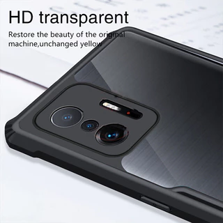 Heavy Duty อะคริลิคโปร่งใสกันกระแทกสําหรับ Xiaomi 11T 12T 13T 10T 9T Pro Lite กรณี TPU กรอบนุ่มป้องกันฝาครอบ