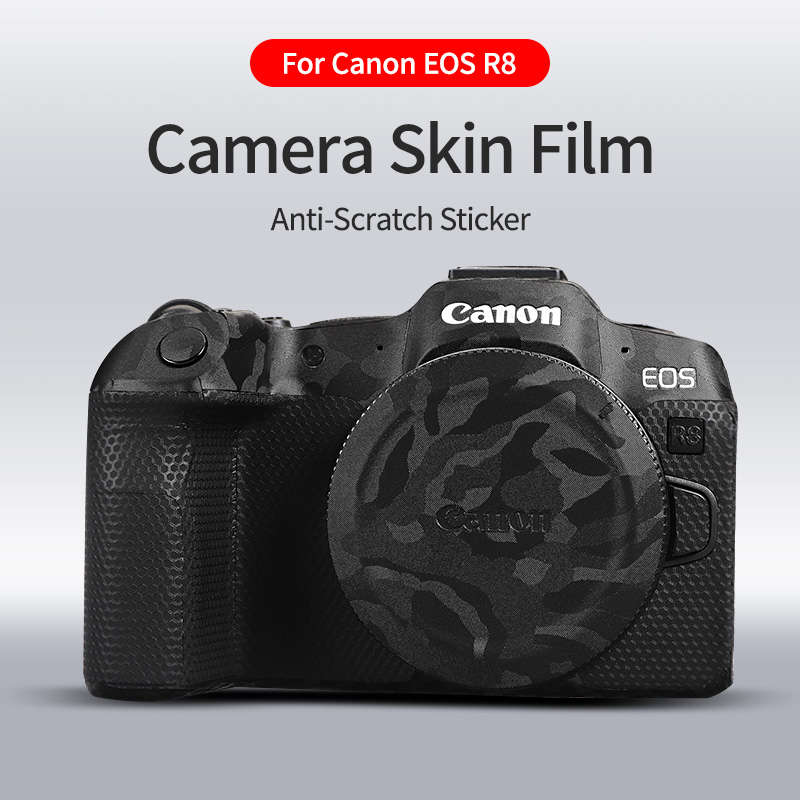 สติกเกอร์ฟิล์มคาร์บอนไฟเบอร์ ป้องกันรอยขีดข่วน 3 เมตร สําหรับกล้อง Canon EOS R8