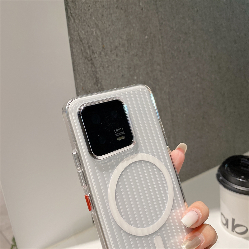 สําหรับ XiaoMi 14 13 Ultra mi 15 Pro กรณีลูกฟูกรูปแบบ Slim ผิว Frosted HD โปร่งใส PC Hard ไร้สายแม่เหล็กปลอก ราคา ถูกที่สุด ดีลบีเคเค แกลเลอรีภาพที่ 7