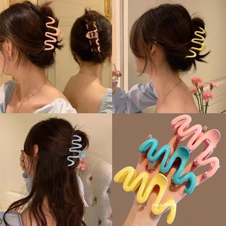 กิ๊บติดผม เกาหลี หลายสี ลําแสง ขนาดใหญ่ ที่จับ เครื่องประดับผม สําหรับผู้หญิง