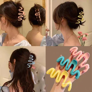 กิ๊บติดผม เกาหลี หลายสี ลําแสง ขนาดใหญ่ ที่จับ เครื่องประดับผม สําหรับผู้หญิง
