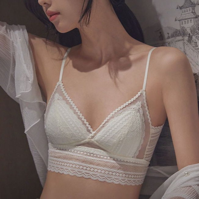 ชุดชั้นในดันทรง แต่งลูกไม้ รูปตัว U เซ็กซี่ สวมใส่สบาย แบบบางพิเศษ สําหรับผู้หญิง