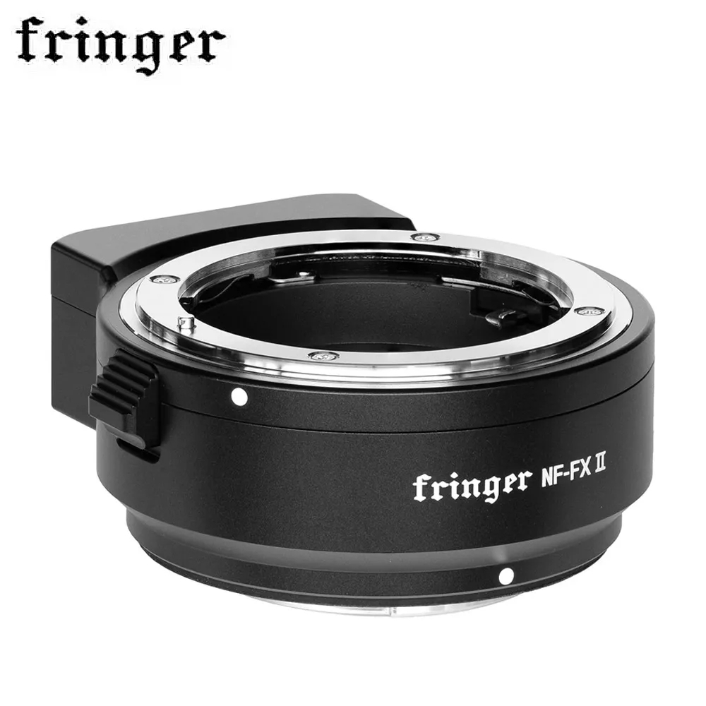 Fringer NF-FX II อะแดปเตอร์เมาท์ขาตั้งกล้องโฟกัสอัตโนมัติ รูรับแสงอิเล็กทรอนิกส์ในตัว เข้ากันได้กับเลนส์ Nikon F เป็นกล้อง Fujifilm X