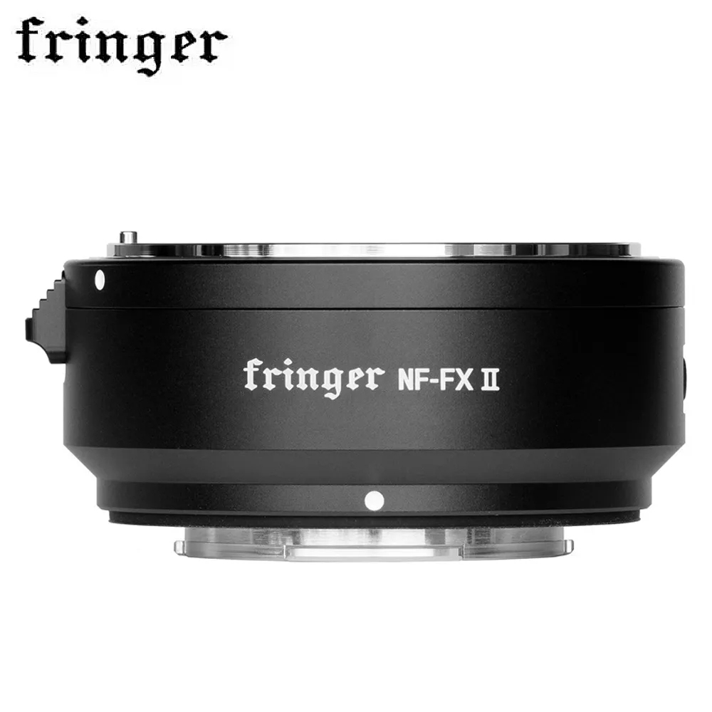 Fringer NF-FX II อะแดปเตอร์เมาท์ขาตั้งกล้องโฟกัสอัตโนมัติ รูรับแสงอิเล็กทรอนิกส์ในตัว เข้ากันได้กับเลนส์ Nikon F เป็นกล้อง Fujifilm X