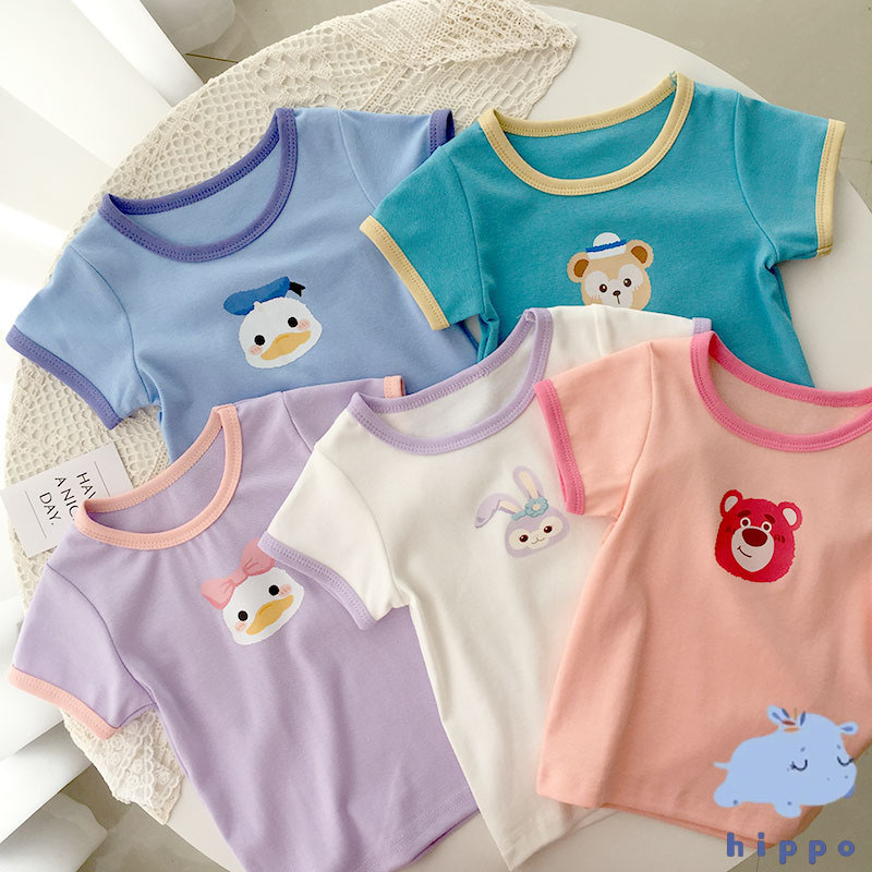 เสื้อยืดเด็กผ้า cotton ผ้านุ่มๆ ใหม่ล่าสุด พร้อมส่ง Children's t-shirt【Hippobaby20】