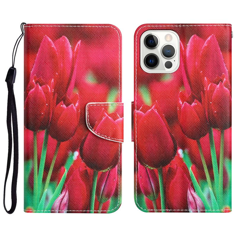 สําหรับ ไอโฟน 14 15 บวก มือโปร สูงสุด ซองหนังพลิกกับพิมพ์รูปแบบการ์ตูนกระเป๋าสตางค์ช่องเสียบการ์ดปกปลอก
