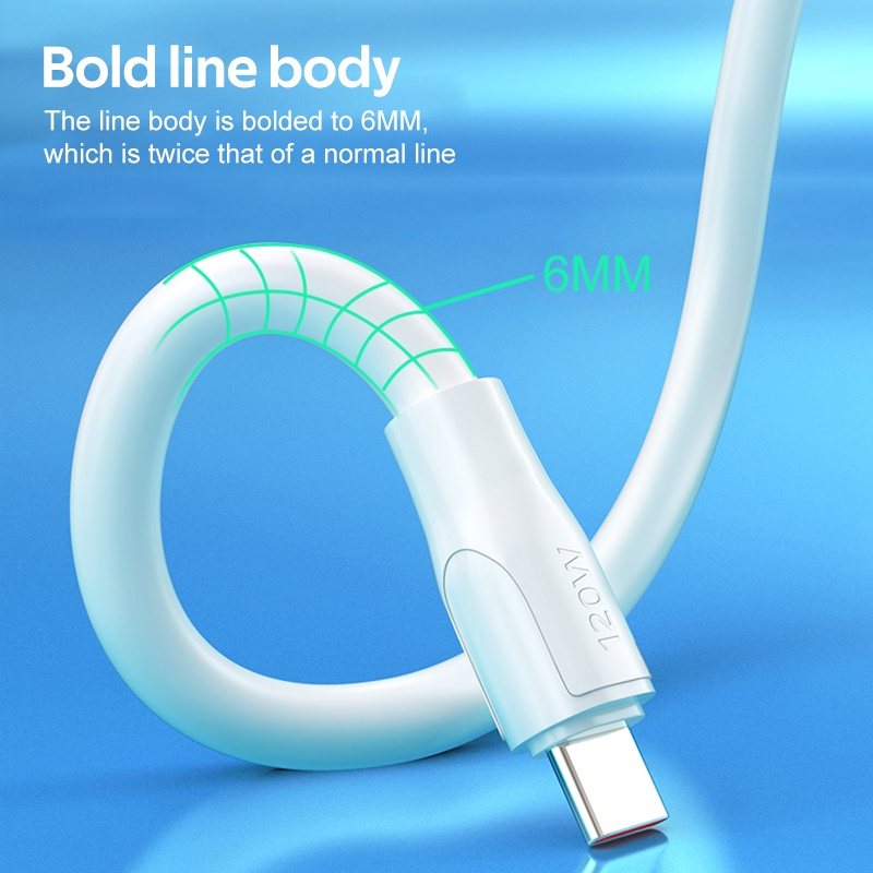 For TECNO POVA NEO 2 POVA NEO 3 POVA 3 4 Pro 5 Pro LE6 LE6h สายชาร์จ Cable Data Line สายชาร์จ Micro USB Type-c 120W 6A TECNO แบบหนาพิเศษ สําหรับ