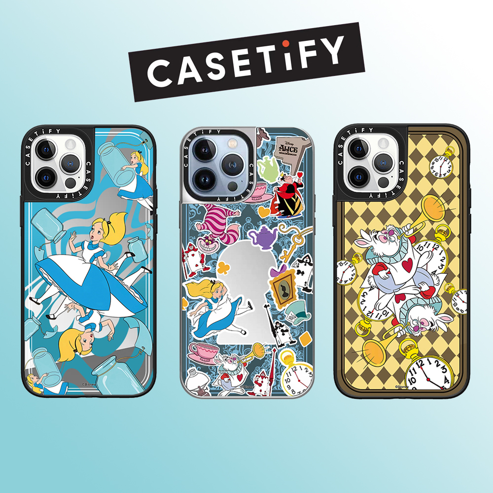 Drop proof CASETIFY กระจกเคสโทรศัพท์สําหรับ iPhone 15 15Plus 15promax 14 14promax 13 13promax พิมพ์ด